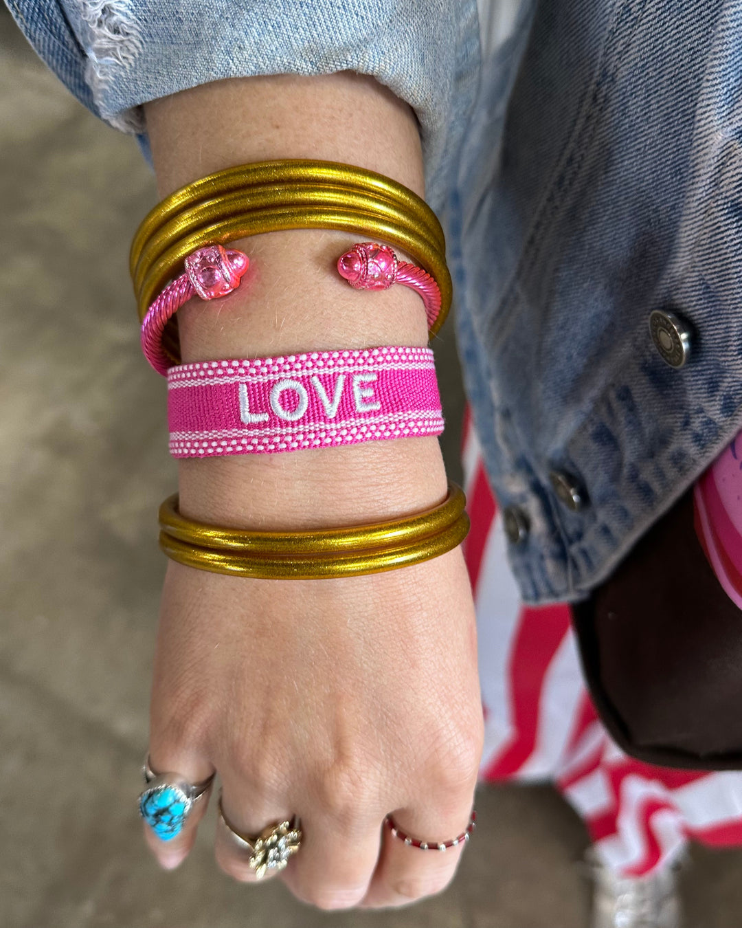 Embroidered Tassel Bracelets