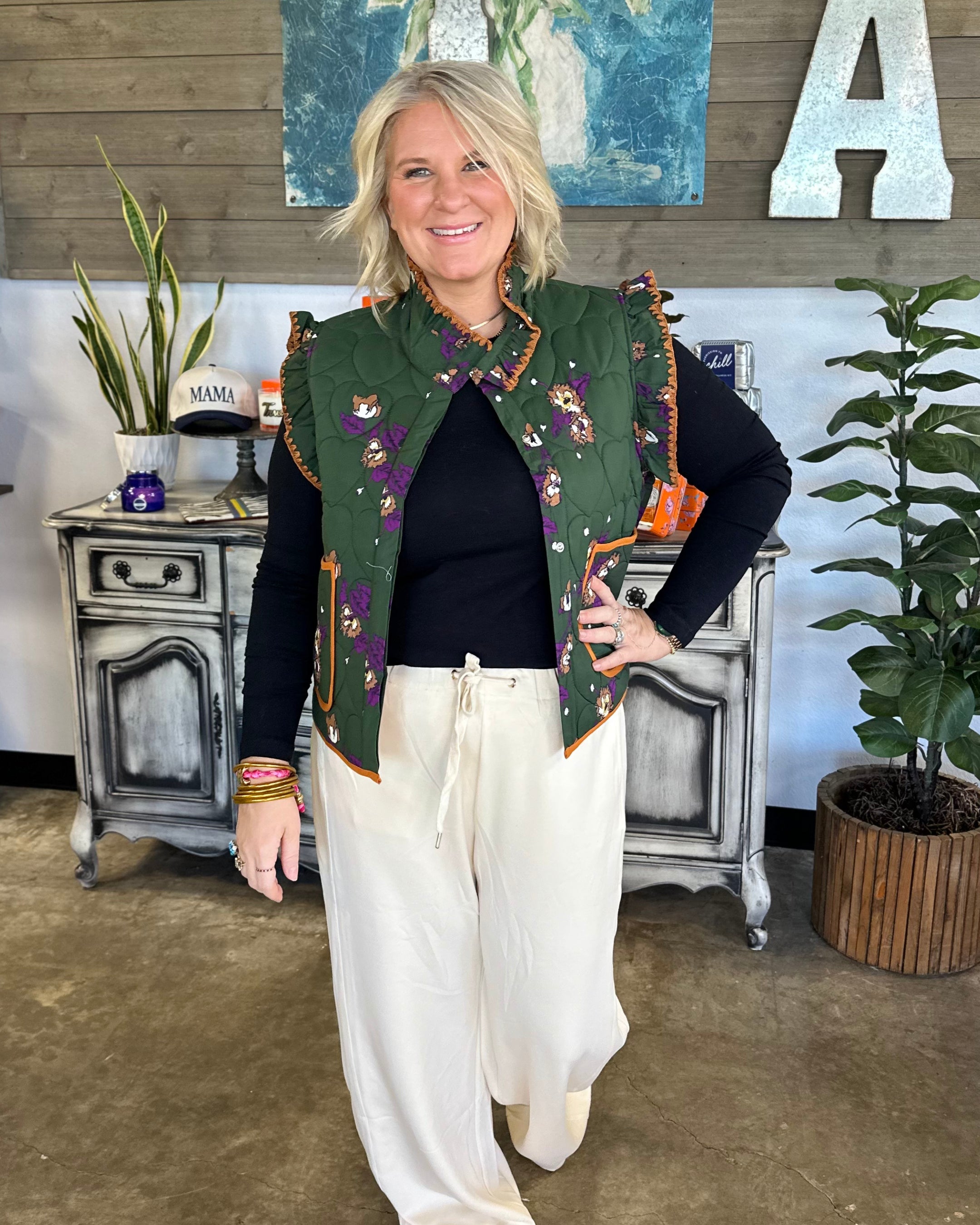 Evergreen Bloom Vest