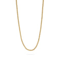 18K Gold 4mm Beaded Necklace - Water Resistant