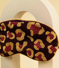 Velvet Eye Mask in Leopard by Powder