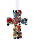 Polka Dot Flower Cross