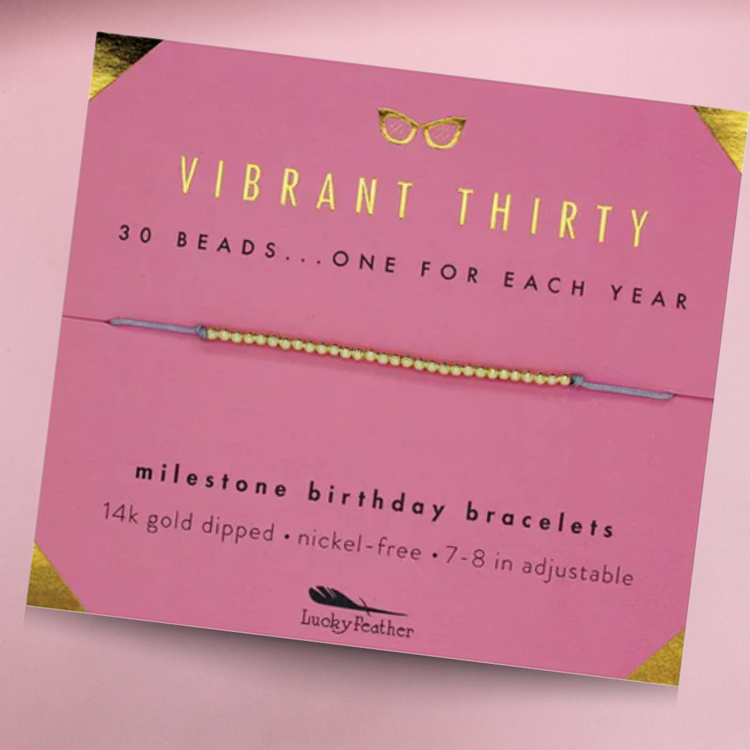 Thirty Milestone Bracelet