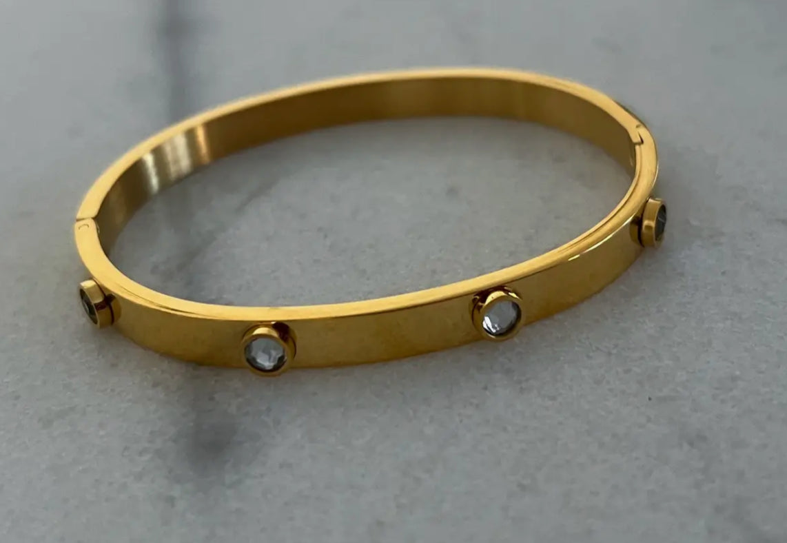 Classic Hinge Bangle - Water Resistant