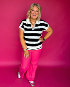 Classic Contrast Top