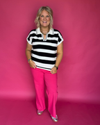 Classic Contrast Top