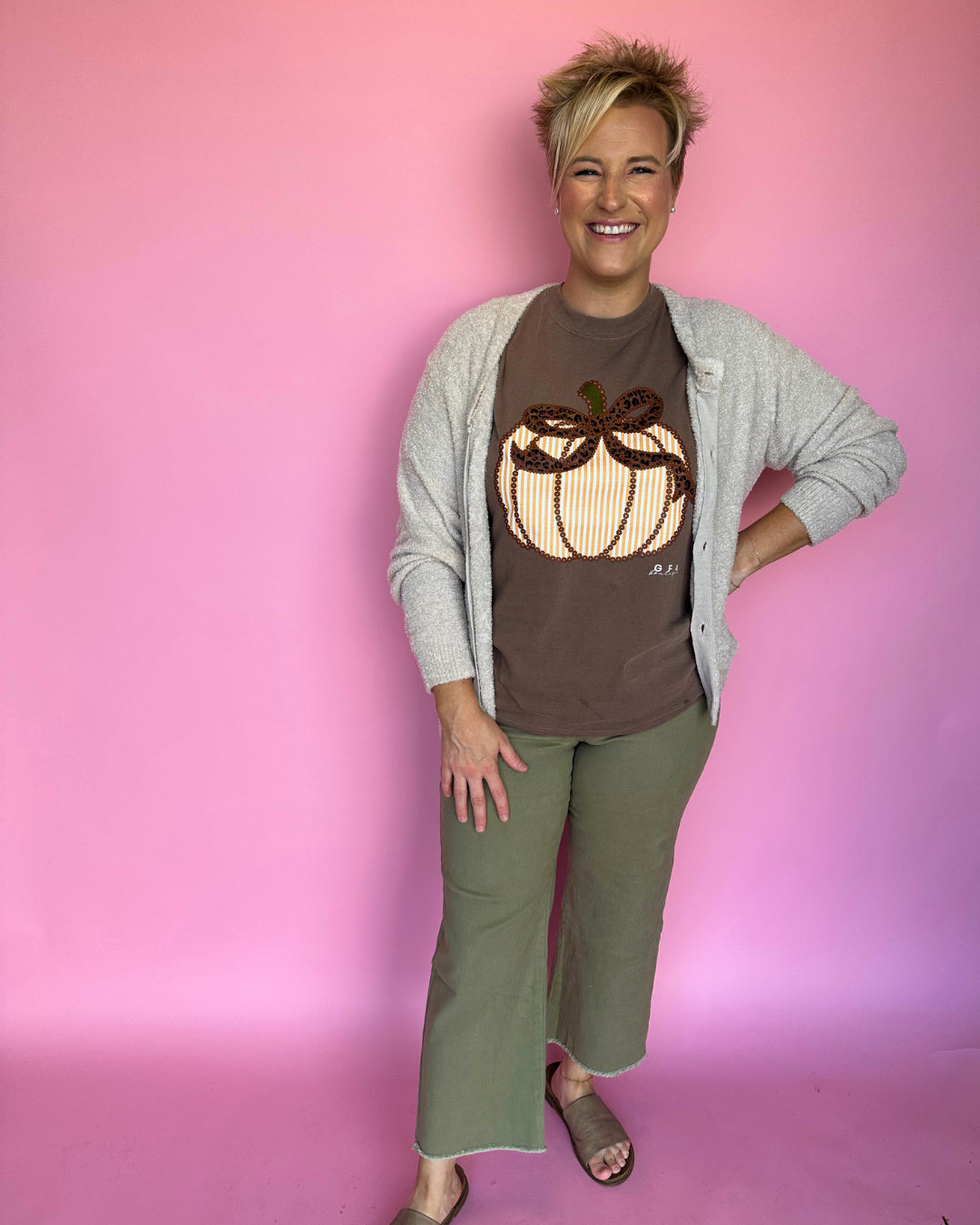 Seersucker Pumpkin Tee