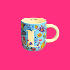 Floral Initial Mug by Natural Life