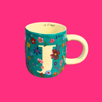 Floral Initial Mug by Natural Life